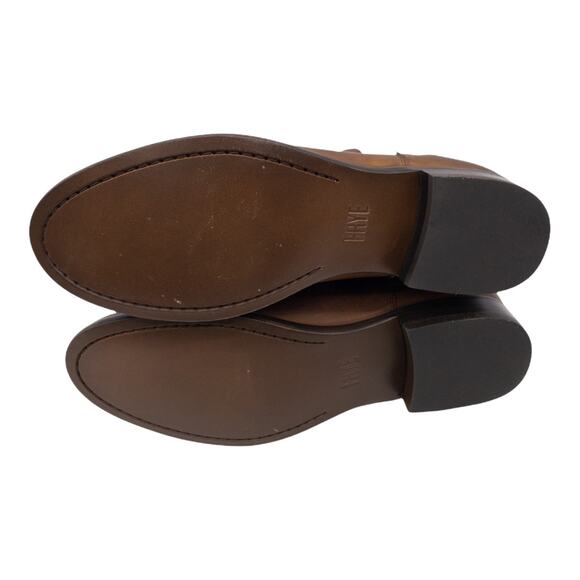 Frye Women's Carly Leather Double Zip Leather Ankle Boots 6.5 Cognac Brown - Picture 8 of 12